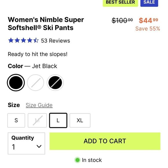 Free Country Women’s Nimble Super Softshell Ski Pants Small - Picture 4 of 5